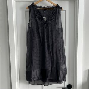 GAP Black Sheer Chemise